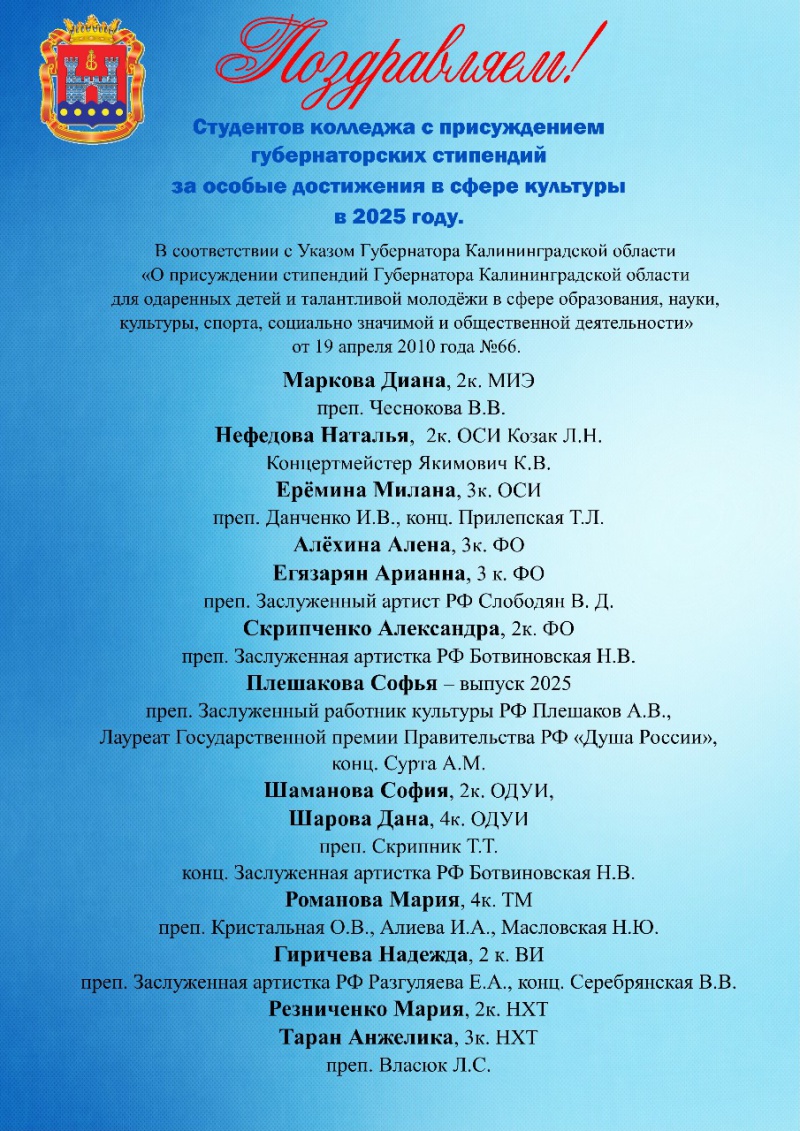 Поздравляем!